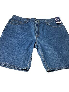 George Men's Relaxed Fit Denim Shorts, 100% Cotton, Size 40